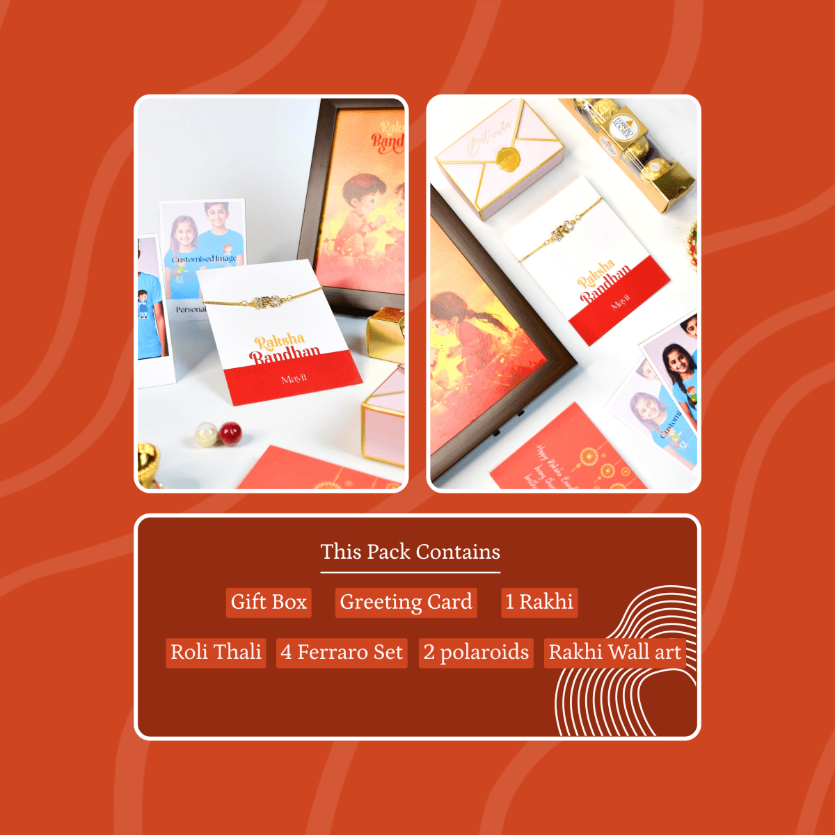 Sowpeace Exquisite BRO Rakhi Pack of 1 with Roli Chawal and Greeting card combo for Raksha Bandhan and Gifting - Sowpeace - 