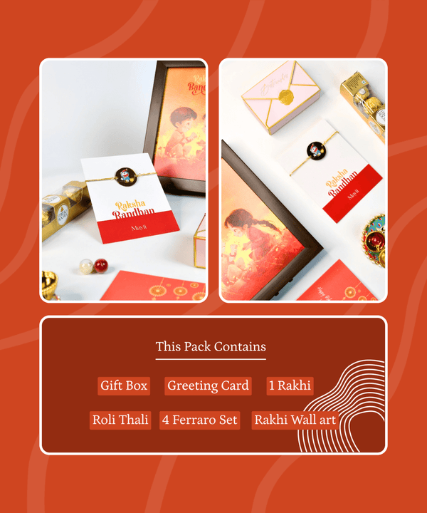 Sowpeace Exquisite Doraemon Rakhi Pack of 1 with Roli Chawal and Greeting card combo for Raksha Bandhan and Gifting — image 12