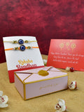 Sowpeace Exquisite Evil Eye Rakhi Pack of 1 with Roli Chawal and Greeting card combo for Raksha Bandhan and Gifting - Rakhi - Sowpeace - Default Title - RAK - EVI - HND - P1 - Sowpeace