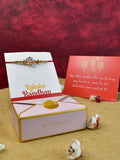 Sowpeace Exquisite Green Ganesha Rakhi Pack of 1 with Roli Chawal and Greeting card combo for Raksha Bandhan and Gifting - Sowpeace - Default Title - RAK - GNS - HND - PG1 - Sowpeace