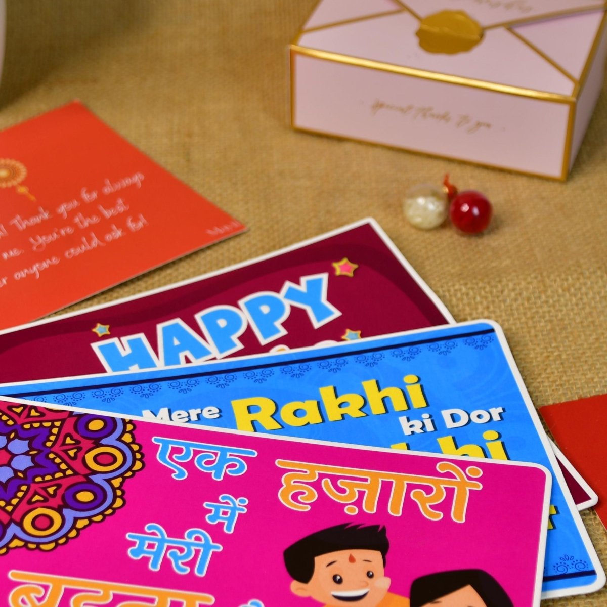 Sowpeace Exquisite Infinite Rakhi Pack of 1 with Roli Chawal and Greeting card combo for Raksha Bandhan and Gifting - Sowpeace - 