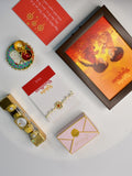 Sowpeace Exquisite Pearl Rakhi Pack of 1 with Roli Chawal Thali, Chocolates, Photo Frame and Greeting card combo for Raksha Bandhan and Gifting - Rakhi - Sowpeace - Sowpeace Exquisite Pearl Rakhi Pack of 1 with Roli Chawal Thali, Chocolates, Photo Frame and Greeting card combo for Raksha Bandhan and Gifting - RAK - PRL - HND - P6 - Sowpeace