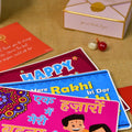 Sowpeace Exquisite Pink Circle Rakhi Pack of 2 with Roli Chawal and Greeting card combo for Raksha Bandhan and Gifting - Sowpeace - 