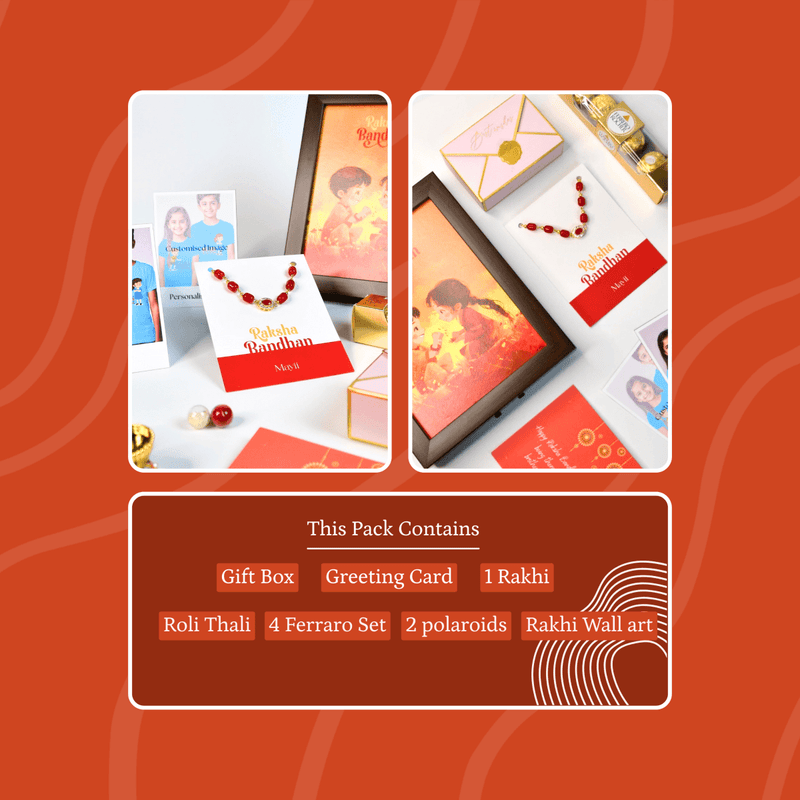 Sowpeace Exquisite Red Beads Rakhi Pack of 1 with Roli Chawal and Greeting card combo for Raksha Bandhan and Gifting – view 12
