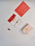 Sowpeace Exquisite Swastik Rakhi Pack of 1 with Roli Chawal and Greeting card combo for Raksha Bandhan and Gifting - Rakhi - Sowpeace - Default Title - RAK - STK - HND - P1 - Sowpeace