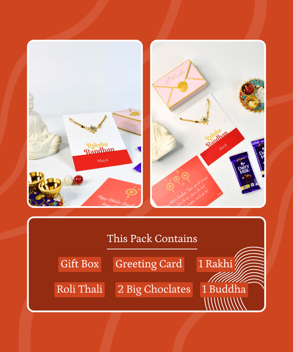 Sowpeace Exquisite Turtle Rakhi Pack of 1 with Roli Chawal and Greeting card combo for Raksha Bandhan and Gifting — image 11