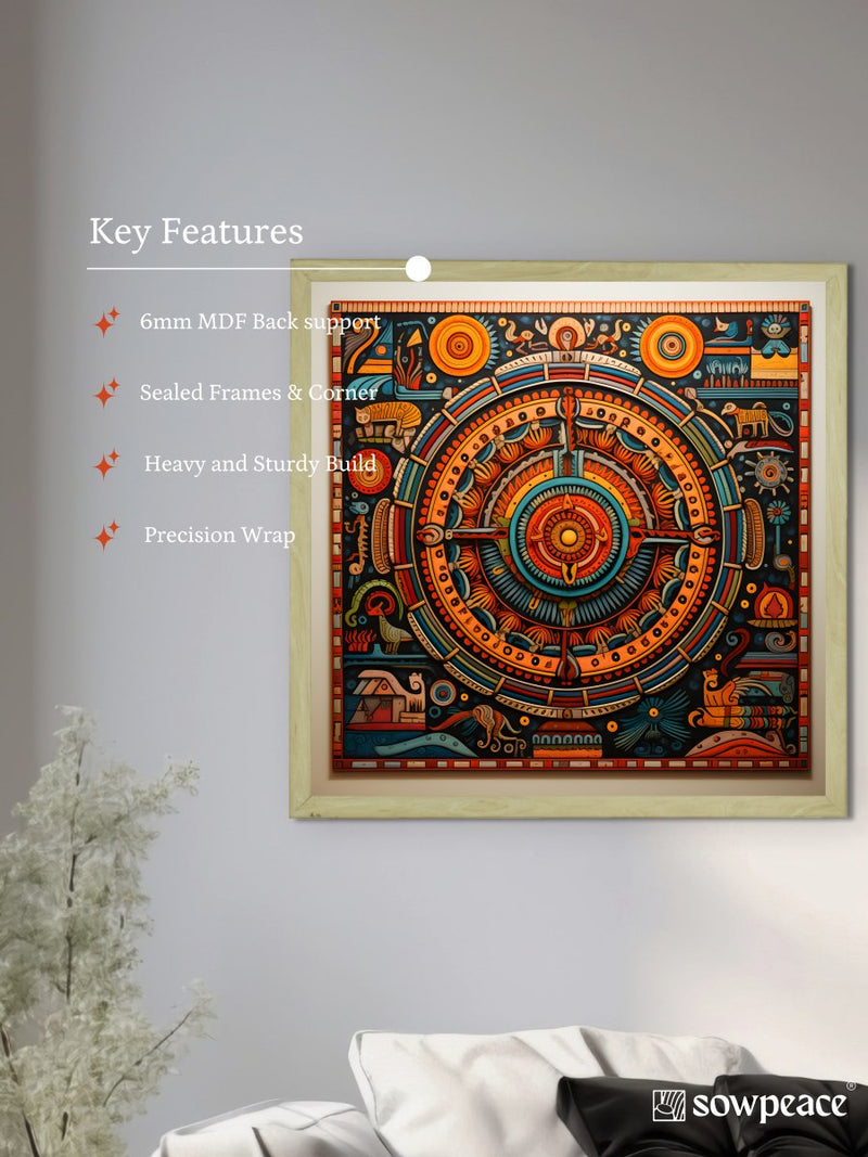 Sowpeace: Find Your Inner Circuit – Premium Handcrafted Canvas Art for Modern and Elegant Home Interiors – view 6