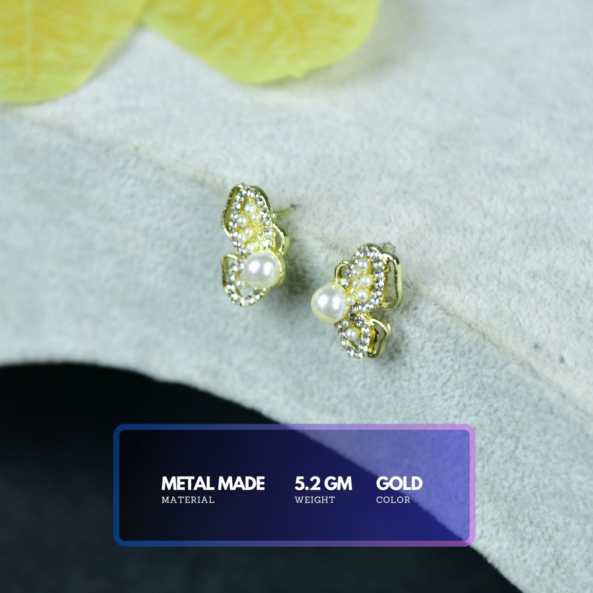 Sowpeace Floral Bead Gold Stainless Steel Earrings | Elegant One‑Size Lightweight Jewelry for Women & Daily Wear - Sowpeace - 