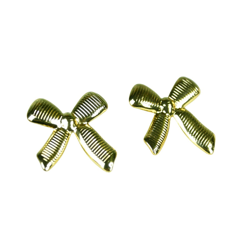 Sowpeace Floral Stripe Gold Stainless Steel Earrings | Stylish One‑Size Lightweight Jewelry for Women & Daily Wear – view 6
