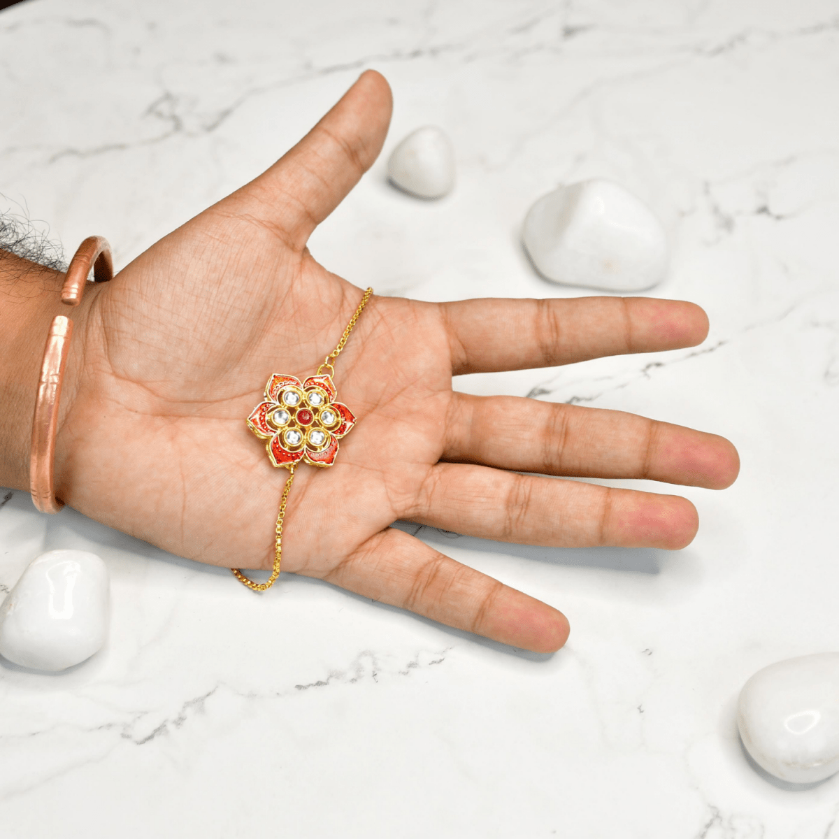 Sowpeace Forbidden Bloom Bracelet | Elegant Stainless Steel One‑Size Adjustable Floral Jewelry for Women & Men