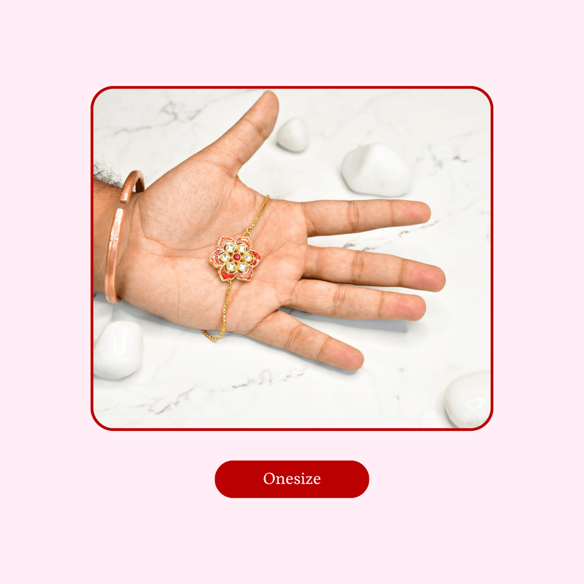 Sowpeace Forbidden Bloom Bracelet | Elegant Stainless Steel One‑Size Adjustable Floral Jewelry for Women & Men