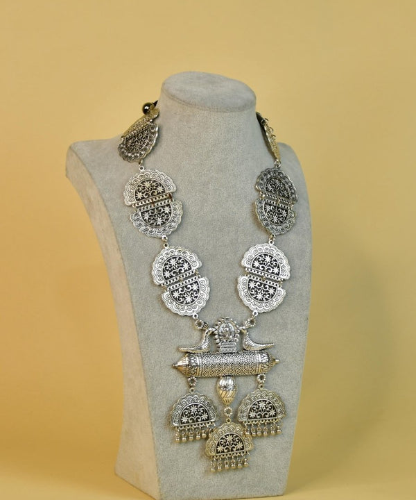 Sowpeace German Silver Ganesha Necklace – Handcrafted Ancient Indian Art — image 3