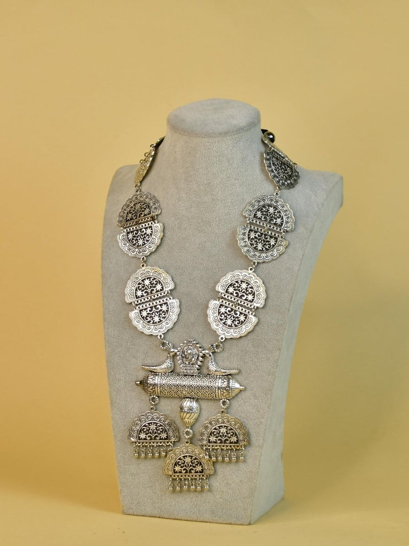 Sowpeace German Silver Ganesha Necklace – Handcrafted Ancient Indian Art – view 2