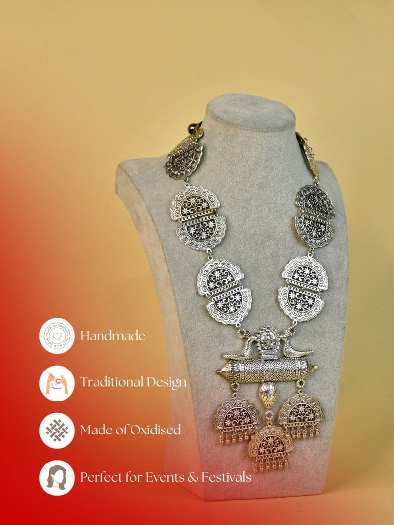 Sowpeace German Silver Ganesha Necklace – Handcrafted Ancient Indian Art – view 6