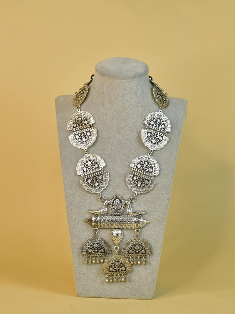 Sowpeace German Silver Ganesha Necklace – Handcrafted Ancient Indian Art – view 5