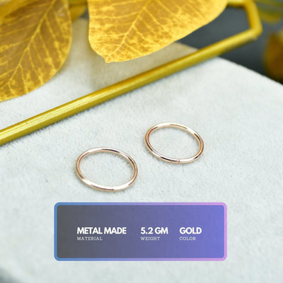 Sowpeace Gold Circle Ring Set Stainless Steel | Stylish One‑Size Adjustable Jewelry for Women & Men