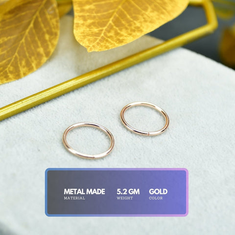 Sowpeace Gold Circle Ring Set Stainless Steel | Stylish One‑Size Adjustable Jewelry for Women & Men - Additional View