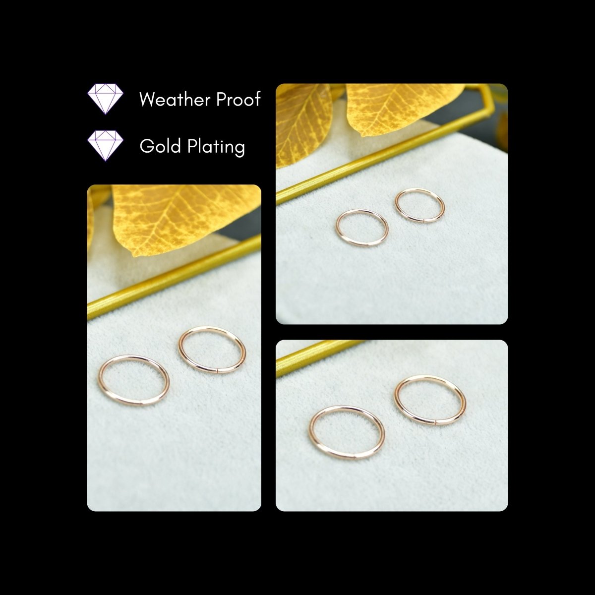 Sowpeace Gold Circle Ring Set Stainless Steel | Stylish One‑Size Adjustable Jewelry for Women & Men