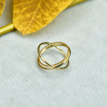 Sowpeace Gold Orbit Line Ring Stainless Steel | Elegant One‑Size Adjustable Jewelry for Women & Men - Sowpeace - 