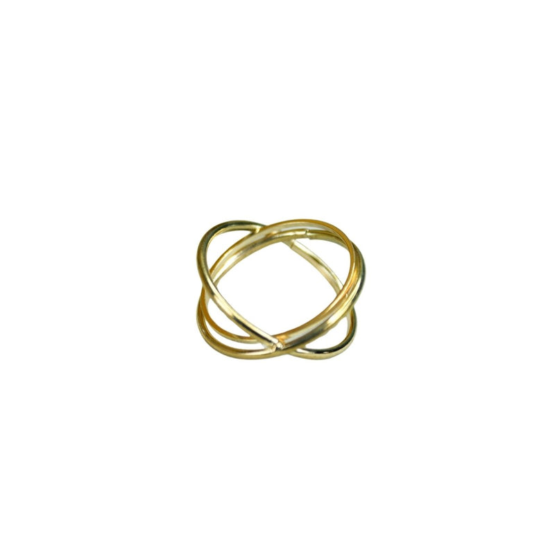 Sowpeace Gold Orbit Line Ring Stainless Steel | Elegant One‑Size Adjustable Jewelry for Women & Men – view 4