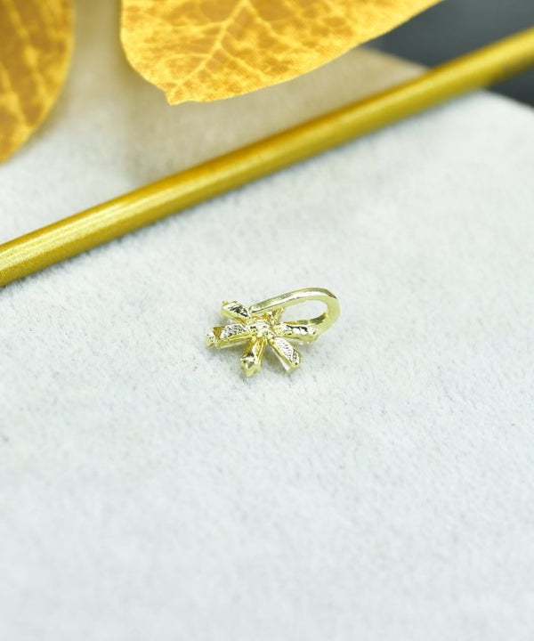 Sowpeace Gold Stainless Steel Star Flower Nosepin | Elegant One‑Size Lightweight Jewelry for Women — image 3