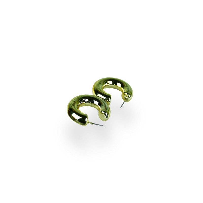 Sowpeace Golden 3/4 Round CCB Earrings | Stylish One‑Size Lightweight Jewelry for Women & Daily Wear – view 4