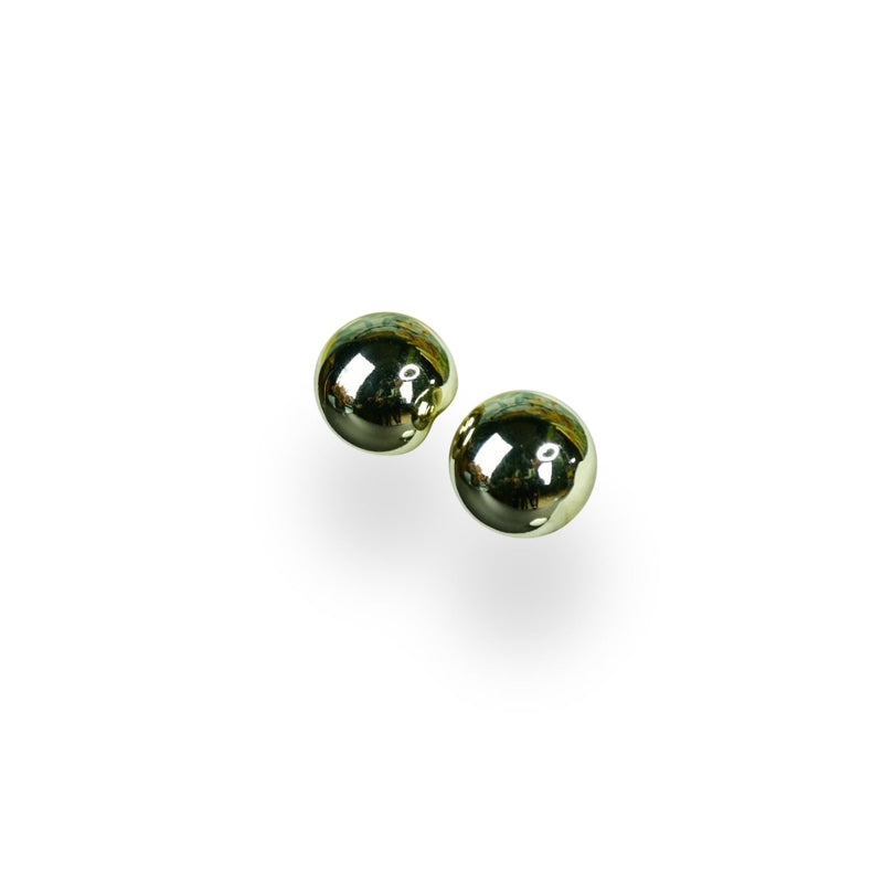 Sowpeace Golden Ball Shaped CCB Earrings | Stylish One‑Size Lightweight Jewelry for Women & Daily Wear – view 5