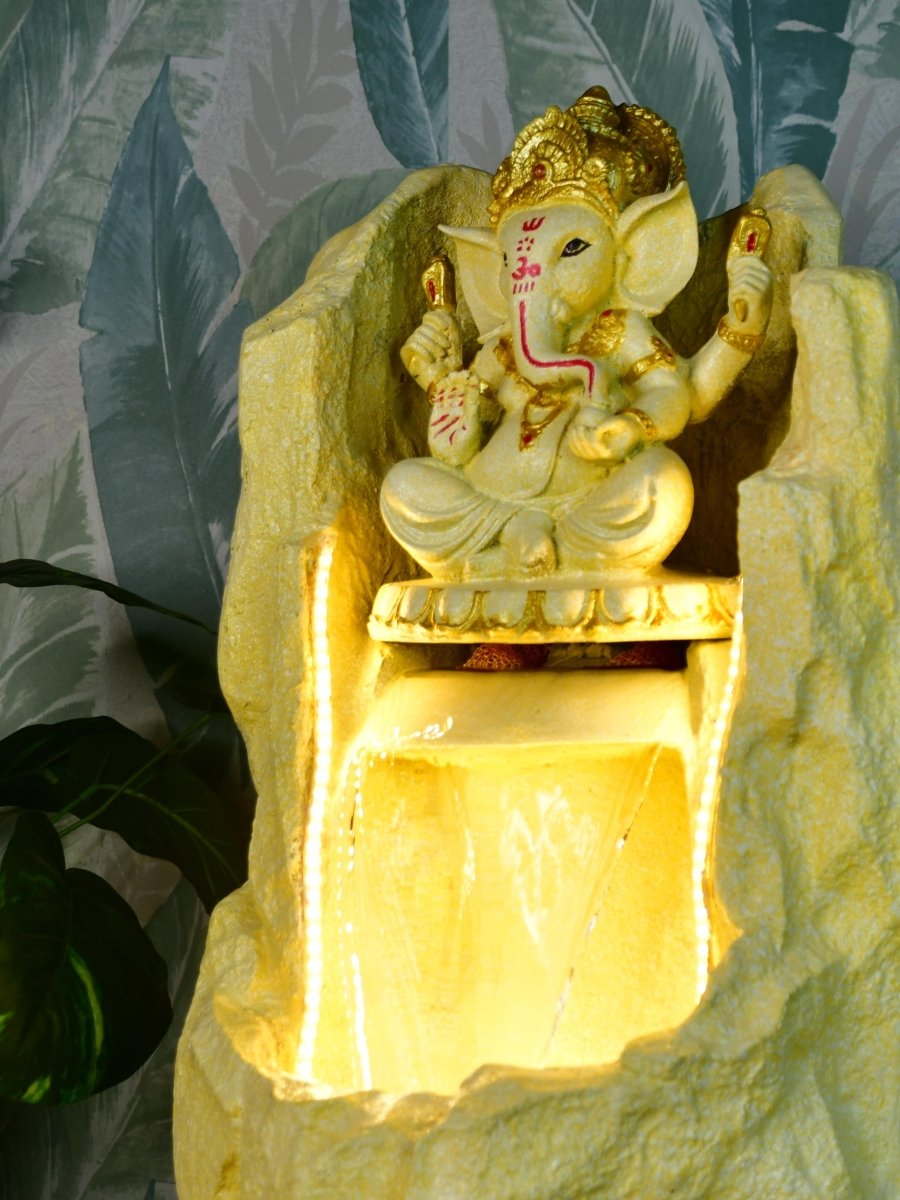 Sowpeace Golden Ganesha Water Fountain – Elegant Ganesha Sitting Waterfall for Luxurious Home Decor & Gifts - Tabletop - Sowpeace - Sowpeace Golden Ganesha Water Fountain – Elegant Ganesha Sitting Waterfall for Luxurious Home Decor & Gifts - RES - GG - FT - Sowpeace