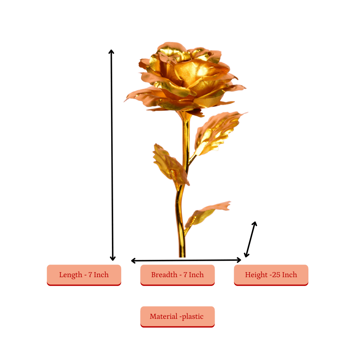 Sowpeace Golden Love Decorative Piece | Elegant Gold Home Décor & Romantic Gift Item. - Sowpeace - 