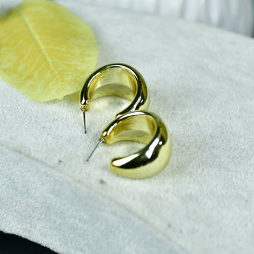 Sowpeace Golden Teardrop Crescent Flat Round CCB Earrings | Stylish One‑Size Lightweight Jewelry for Women & Daily Wear - Sowpeace - 
