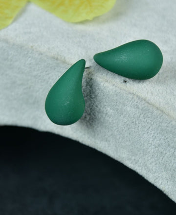 Sowpeace Green Teardrop CCB Earrings | Elegant One‑Size Lightweight Jewelry for Women & Daily Wear — alternate view
