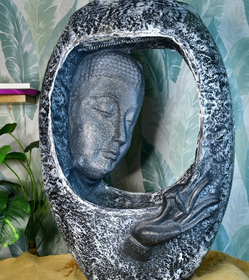 Sowpeace Half-Face Cave Structure Water Fountain – Unique Waterfall Feature for Trendy Home Decor & Gifts