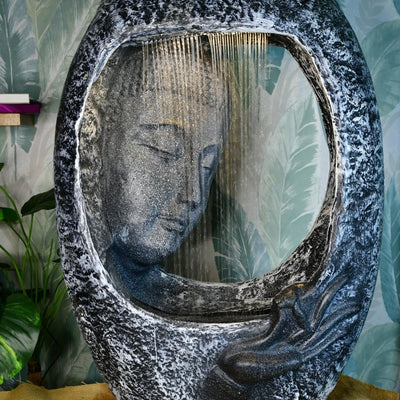 Sowpeace Half-Face Cave Structure Water Fountain – Unique Waterfall Feature for Trendy Home Decor & Gifts