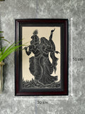 Sowpeace Hand - Carved Ceramic Radha Krishna Wall Décor - Sowpeace - Wall decor - 