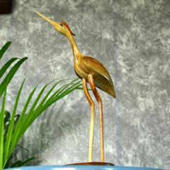 Sowpeace Hand-Carved Flamingo: Tropical Elegance on Your Tabletop - Additional View