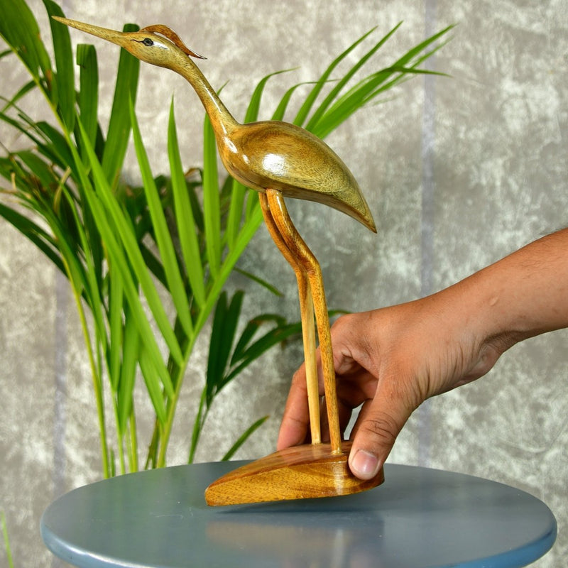 Sowpeace Hand-Carved Flamingo: Tropical Elegance on Your Tabletop – view 6