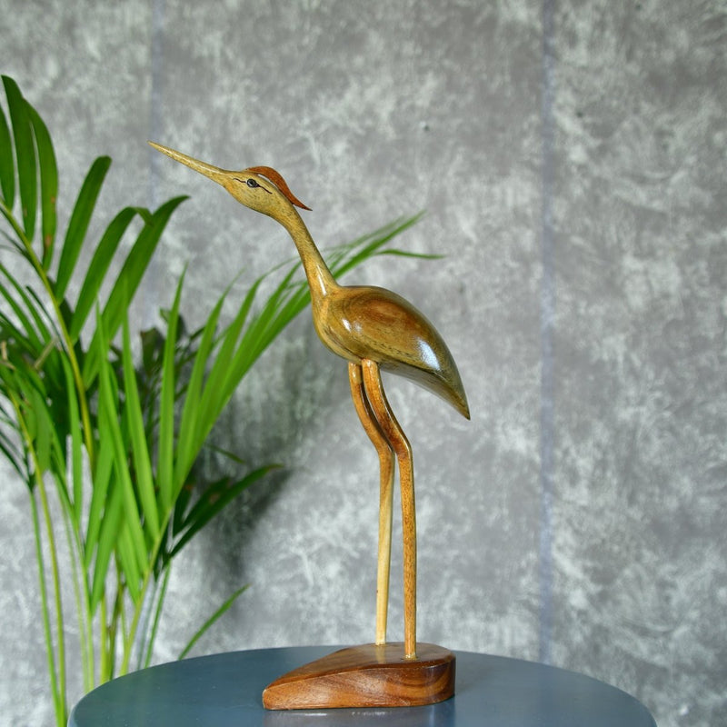 Sowpeace Hand-Carved Flamingo: Tropical Elegance on Your Tabletop – view 1