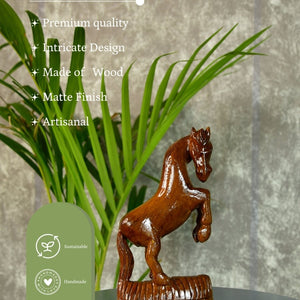 Sowpeace Hand - carved Wooden Horse: Gallop into Decor - Sowpeace - Sowpeace Hand - carved Wooden Horse: Gallop into Decor - Wood - WRCH - WDN - TT - Sowpeace