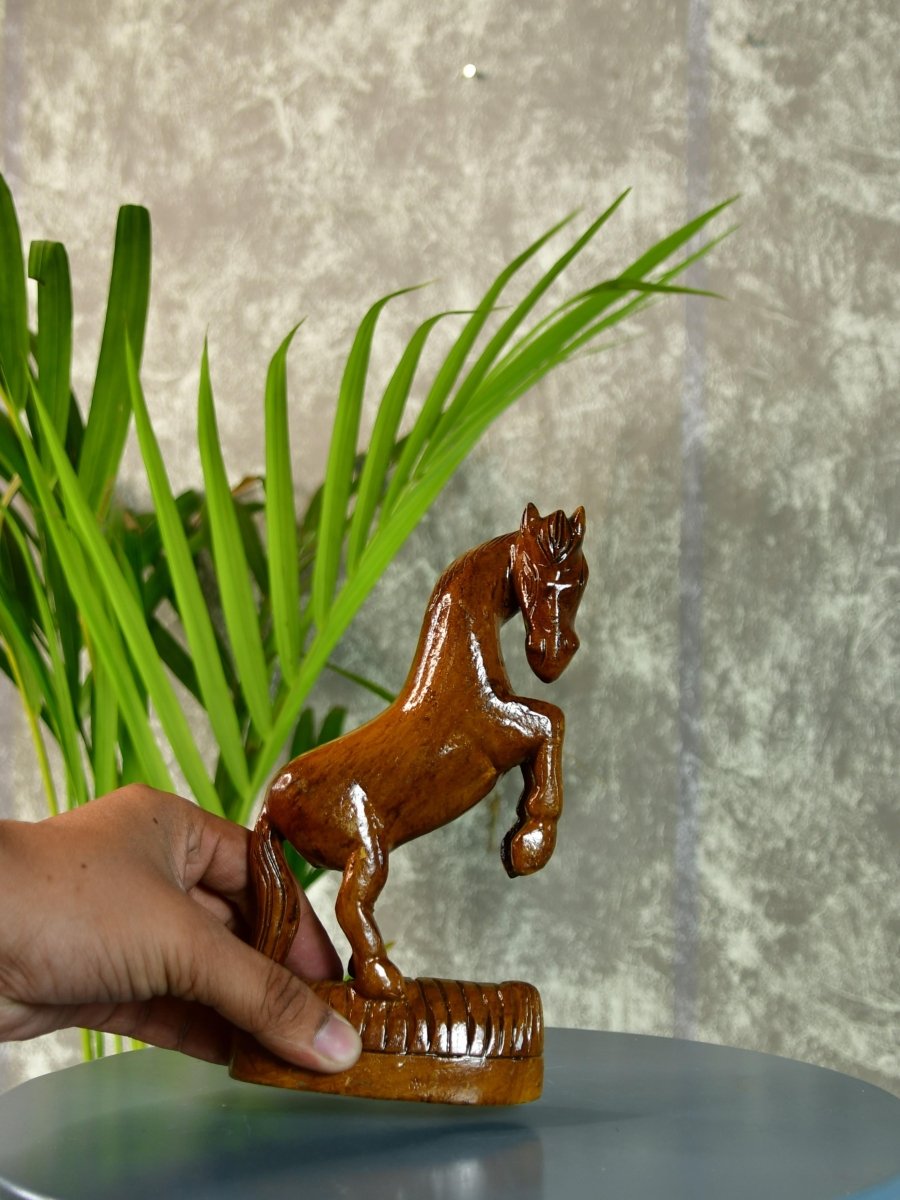 Sowpeace Hand - carved Wooden Horse: Gallop into Decor - Sowpeace - Sowpeace Hand - carved Wooden Horse: Gallop into Decor - Wood - WRCH - WDN - TT - Sowpeace