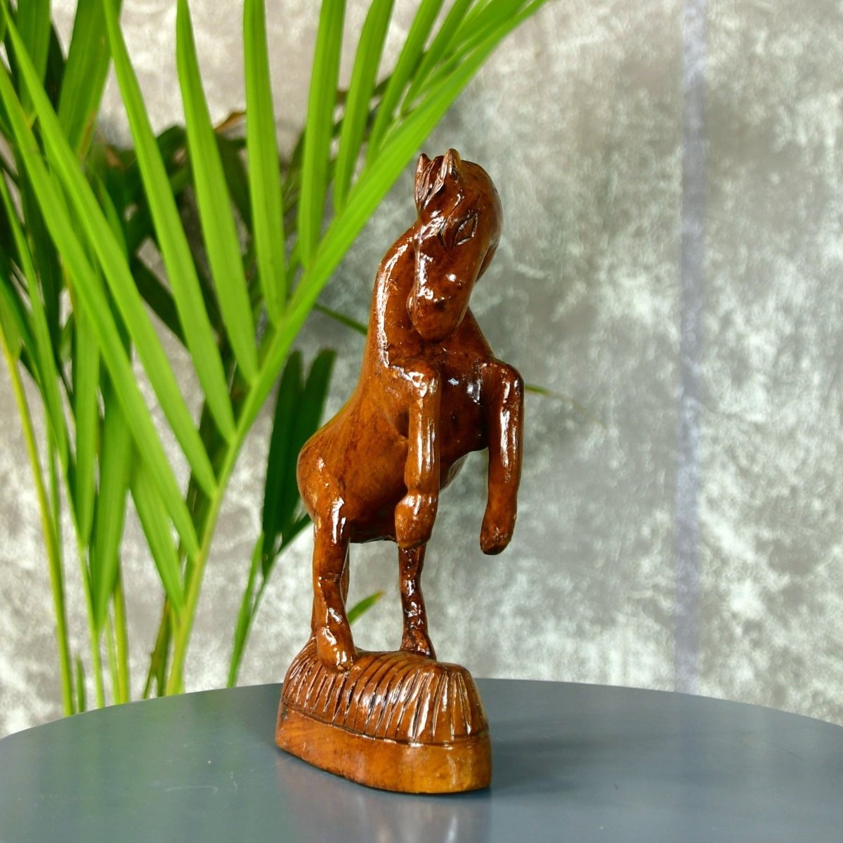 Sowpeace Hand - carved Wooden Horse: Gallop into Decor - Tabletop - Sowpeace - Animal - New Arrivals