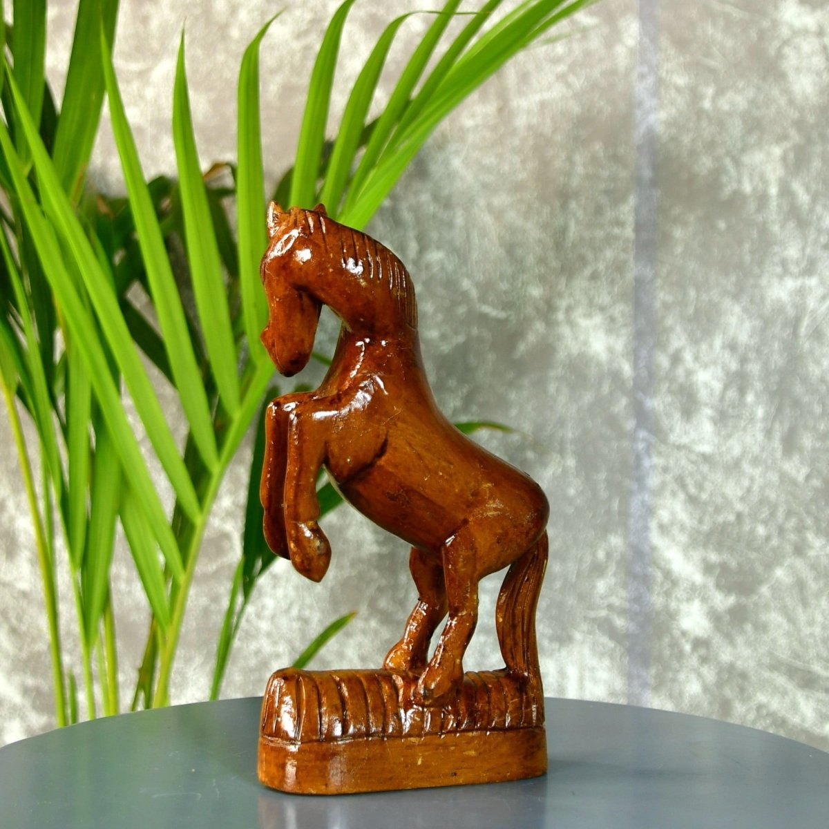 Sowpeace Hand - carved Wooden Horse: Gallop into Decor - Tabletop - Sowpeace - Animal - New Arrivals