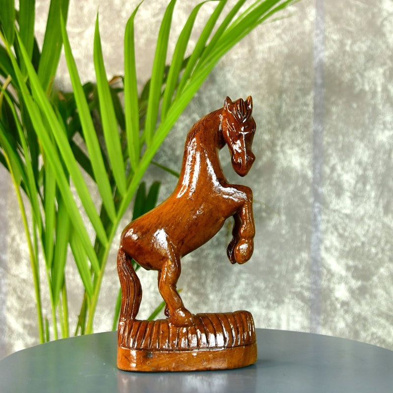 Sowpeace Hand-carved Wooden Horse: Gallop into Decor – view 2