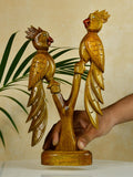 Sowpeace Hand Carved Wooden Parrot Set - Sowpeace - Sowpeace Hand Carved Wooden Parrot Set - Wood - WDPSL - WDN - TT - Sowpeace