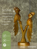 Sowpeace Hand Carved Wooden Parrot Set - Sowpeace - Sowpeace Hand Carved Wooden Parrot Set - Wood - WDPSL - WDN - TT - Sowpeace