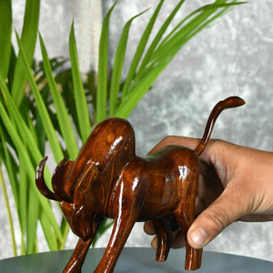 Sowpeace Handcarved wooden large bull: Artisan Home Decor - decor - Sowpeace - Sowpeace Handcarved wooden large bull: Artisan Home Decor - Wood - WDOXL - WDN - TT - Sowpeace