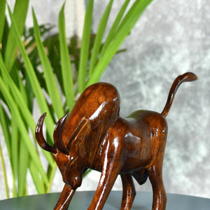 Sowpeace Handcarved wooden large bull: Artisan Home Decor - decor - Sowpeace - Sowpeace Handcarved wooden large bull: Artisan Home Decor - Wood - WDOXL - WDN - TT - Sowpeace