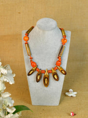 Sowpeace Handcrafted Bamboo Slice Necklace: Traditional Elegance Redefined - Additional View