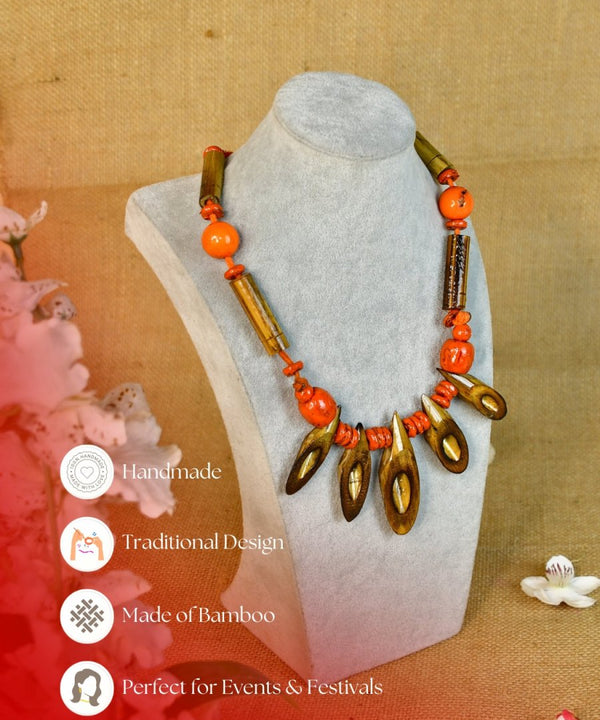 Sowpeace Handcrafted Bamboo Slice Necklace: Traditional Elegance Redefined — image 6