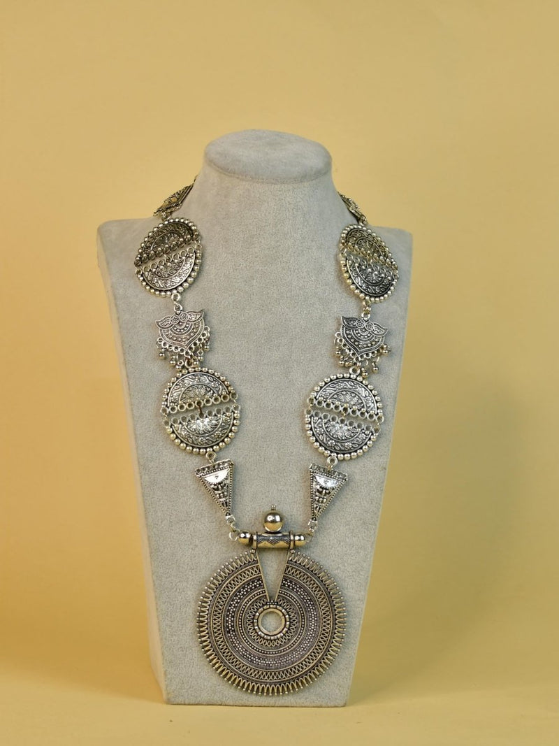 Sowpeace Handcrafted German Silver Necklace: Mandala Sun Design – view 5