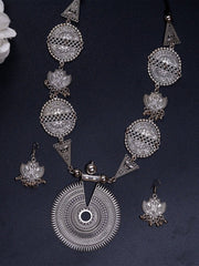 Sowpeace Handcrafted German Silver Necklace: Mandala Sun Design - Additional View